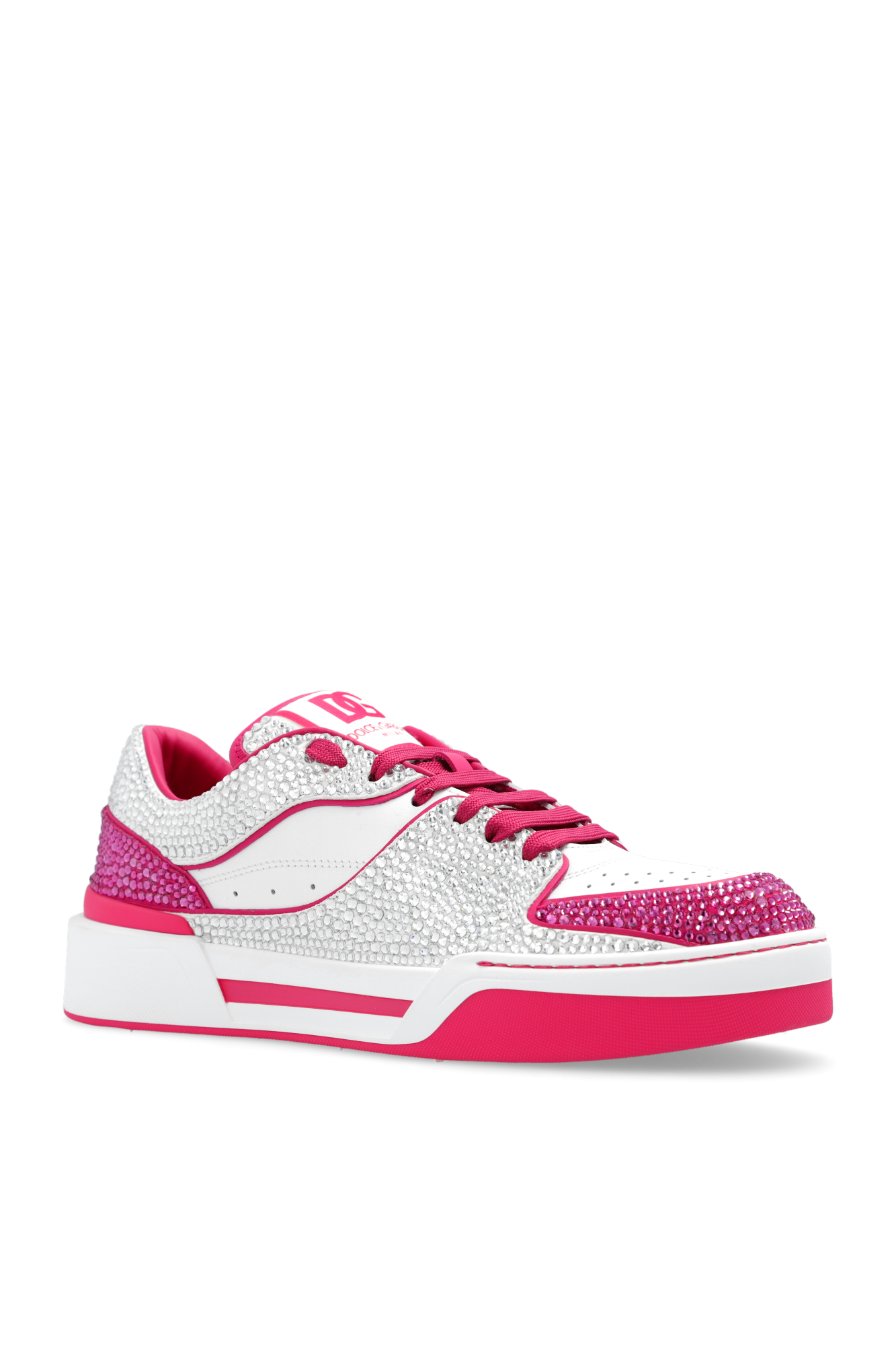 Pink 'New Roma' sneakers Dolce & Gabbana
